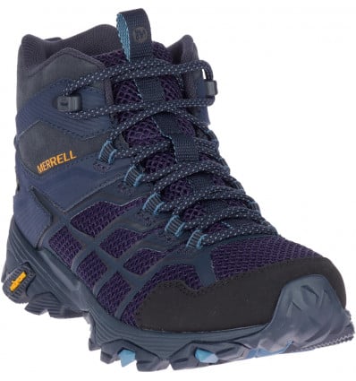 Merrell Moab Fst 2 Mid Gore Tex Rock Blue Women S Hiking Boots Alpinstore